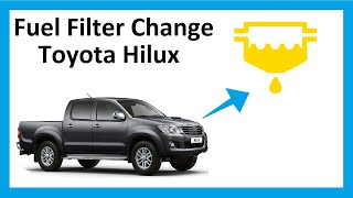 How to change the fuel filter on Toyota Hilux Mk6 Vigo [upl. by Anauq909]