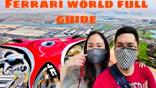 Ferrari world abu dhabi FULL GUIDE and expenses [upl. by Atina]