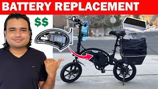 HOW To Replace Battery and Cost Jetson Bolt Pro Folding Electric Bike From Costco 2021 [upl. by Noseyt618]