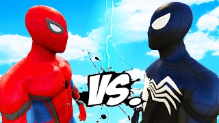 SPIDERMAN VS SYMBIOTE SPIDERMAN  EPIC BATTLE [upl. by Anitsej]