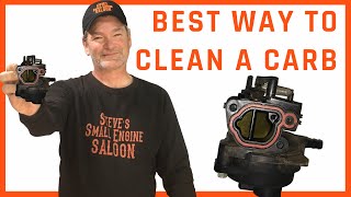 EASIEST WAY To Clean a Plastic Briggs Carburetor [upl. by Ayotyal]