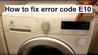 How to fix ElectroluxAEG error code E10 [upl. by Beebe]