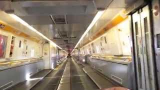 Boarding the Eurotunnel Le Shuttle train at the Calais France terminal to travel back to Folkestone [upl. by Rosanne]