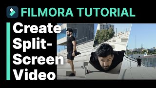 Create Split Screen Video Filmora Tutorial [upl. by Mandelbaum]