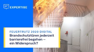 Brandschutztüren barrierefrei begehen  GEZE Expertenwissen [upl. by Hylton364]