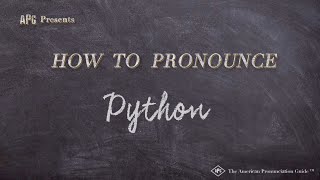 How to Pronounce Python Real Life Examples [upl. by Shirlene682]