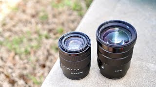 Sony 18135mm vs Sony 18105mm Lens Comparison [upl. by Nyrhtac]