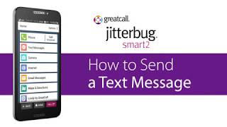 How to Send a Text Message  Jitterbug Smart2 [upl. by Bourn]