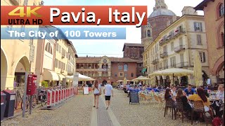 Walking in Pavia Italy  City street sightseeing tour in 4K 60fps [upl. by Hyacinthia788]