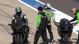 2015 Kawasaki Ninja H2R amp H2 Demo Run in Suzuka [upl. by Rekrap590]