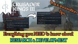 Everything you NEED to know about Research and Development in CK3 [upl. by Brookner50]