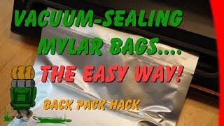 Vacuum Sealing Mylar Bags The Easy Way Please read the description about oxygen absorbers [upl. by Celik]