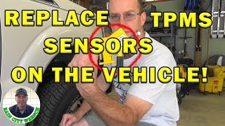 REPLACE TPMS SENSORS ON THE VEHICLE [upl. by Annohsat]