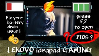 LENOVO IDEAPAD GAMING 3 tips to fixing battery drain issue with the help of lenovo ESUPPORT 😎👍🏻 [upl. by Bambi963]