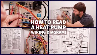 How to Read a Heat Pump WIRING DIAGRAM Schematic amp Connection [upl. by Eillac488]