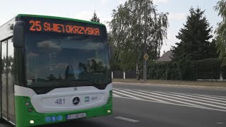 Poland Białystok bus 25 ride from Parking to 1000  Lecia PP [upl. by Atinram]