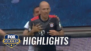 Arjen Robben scores winning goal for Bayern Munich  201617 Bundesliga Highlights [upl. by Aitram495]