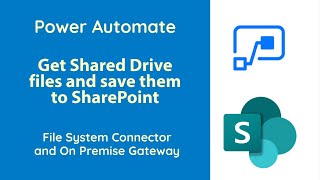 Power Automate  Get Files from SharedNetwork Drive to SharePointOneDrive [upl. by Sine]