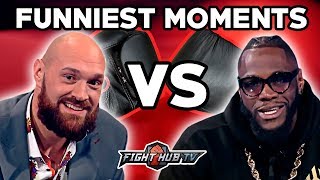 THE FUNNIEST MOMENTS FROM THE DEONTAY WILDER VS TYSON FURY PRESS TOUR [upl. by Ginevra244]