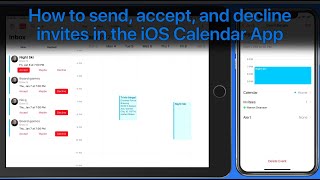 How to send accept and decline invites in the Calendar App for iPhone amp iPad [upl. by Clute]