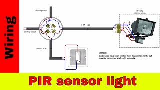 How to wire PIR sensor light [upl. by Pittman]