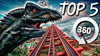 The 5 Most Terrifying Dinosaur Rollercoasters You Can Ride In VR [upl. by Yuu]