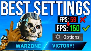 BEST WARZONE SETTINGS GUIDE Console  PC [upl. by Eicaj]