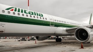 TRIP REPORT  Alitalia  Airbus A321  Rome  Paris  Economy Class [upl. by Krista]