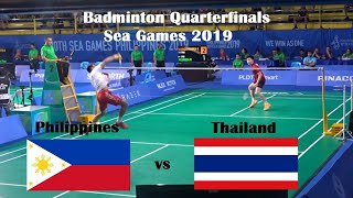 Philippines vs Thailand Badminton Mens Singles Quarterfinals Sea Games [upl. by Anelaj484]