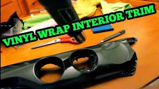 How to Vinyl Wrap Interior Trim  Step by Step  EASY [upl. by Ahsienel917]