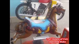 1980s BAFCO Coin Operated Horse Kiddie Ride  Fair Lady [upl. by Seafowl]