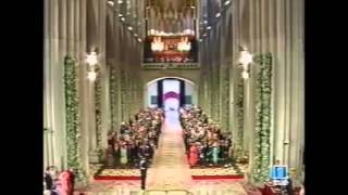 Royal Wedding Spain  Letizia Ortiz Rocasolano walks down the aisle [upl. by Kuster]