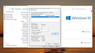 Windows 10 How to Adjust Virtual Memory [upl. by Meras]