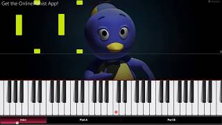 The Backyardigans  Theme Song  Piano Tutorial  Piano Cover [upl. by Lebanna]