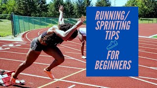 RUNNING SPRINTING TIPS FOR BEGINNERS  where to start [upl. by Anattar628]