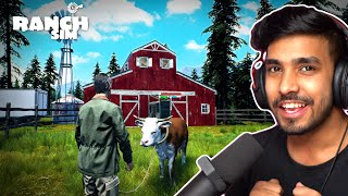 MOVING COW amp PIGS TO BARN  RANCH SIMULATOR GAMEPLAY 4 [upl. by Julianne]