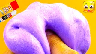 How To Make Fluffy Slime With Glue Stick DIY No Borax Eye Drops Baking Soda Liquid Starch [upl. by Nawad390]