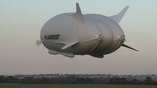 Giant Airship Airlander 10 Completes Its Maiden Trip in London [upl. by Aw]