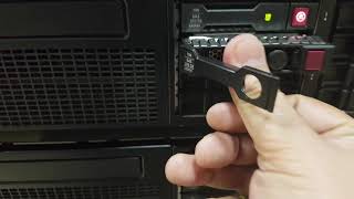 HPE ProLiant DL380p Gen8 Server Removing and Replacing HotPlug HDD [upl. by Naimerej295]