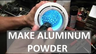 MAKING ALUMINUM POWDER  SUPER REACTIVE  ELEMENTALMAKER [upl. by Carol]