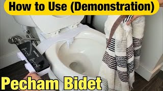 PECHAM Bidet Demonstration amp How to Use [upl. by Sidnal294]