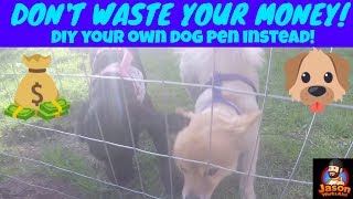 Building a cheap DIY dog pen [upl. by Peria140]