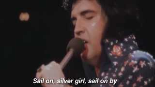 Elvis Presley  Bridge Over Troubled Water On Tour 1972 with lyrics [upl. by Simah]