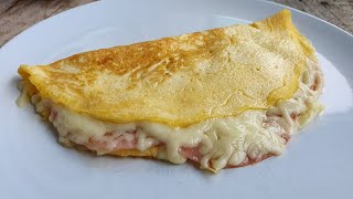 Omlet sa šunkom i sirom  Ideja za savršen doručak [upl. by Nanny]