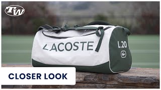 Take a closer look at the Lacoste L20 Tennis Bag [upl. by Dnana7]