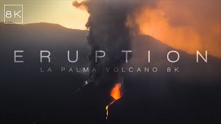 VOLCANIC ERUPTION  CUMBRE VIEJA LA PALMA  8K [upl. by Adeys]