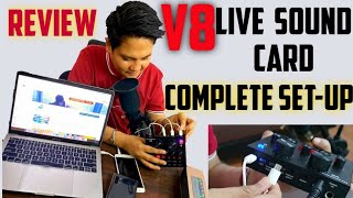 V8 Sound Card Setup  Review amp Complete Setup [upl. by Eikkin]