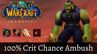 Ambush Rogue Leveling Build Classic Wow [upl. by Ilac]