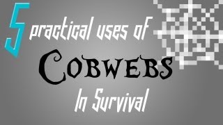 Minecraft  5 Practical Uses of Cobwebs in Survival [upl. by Fruma232]