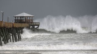 Hurricane Florence hits North Carolina coast [upl. by Rexanne]